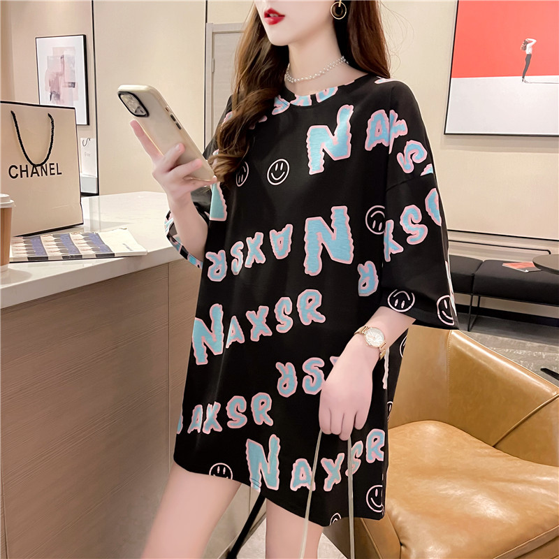 2021新款网红ins超火短袖t恤女装春夏潮情侣装大码宽松上衣详情10