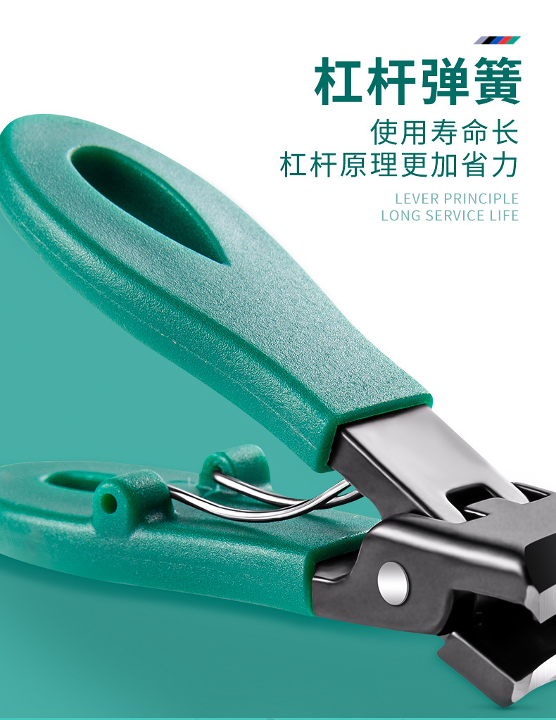 New anti-splash large-opening nail clippers, thick hard nail clippers, stainless steel large-diameter nail clippers, nail art tools pic 13