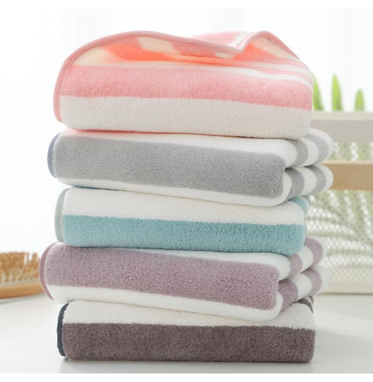 A best-selling household coral fleece absorbent large towel wrap for both men and women, soft and shedding bath towel pic 14