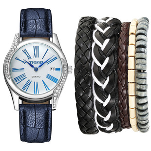 A06976-1发光手表独角兽夜光硅胶电子手表加手链2pcs/set 有盒子详情6