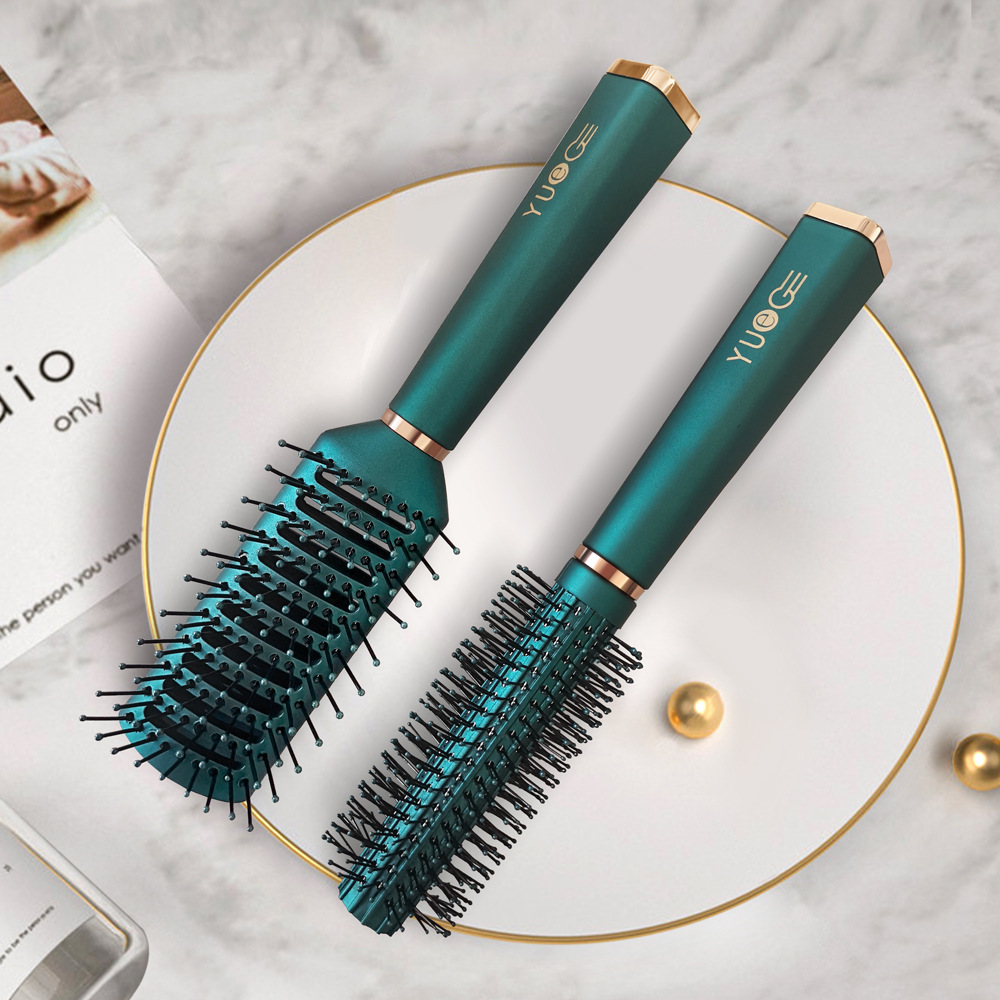 现货孔雀绿祖母绿按摩梳气囊梳子贵妇顺发负离子卷发白领女YUEG详情4