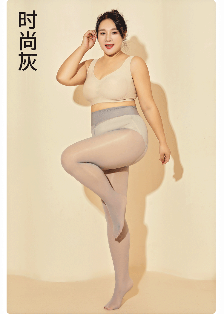 特大码250斤马油袜跨境黑丝油亮光滑油光丝袜防勾丝高级感连裤袜详情9