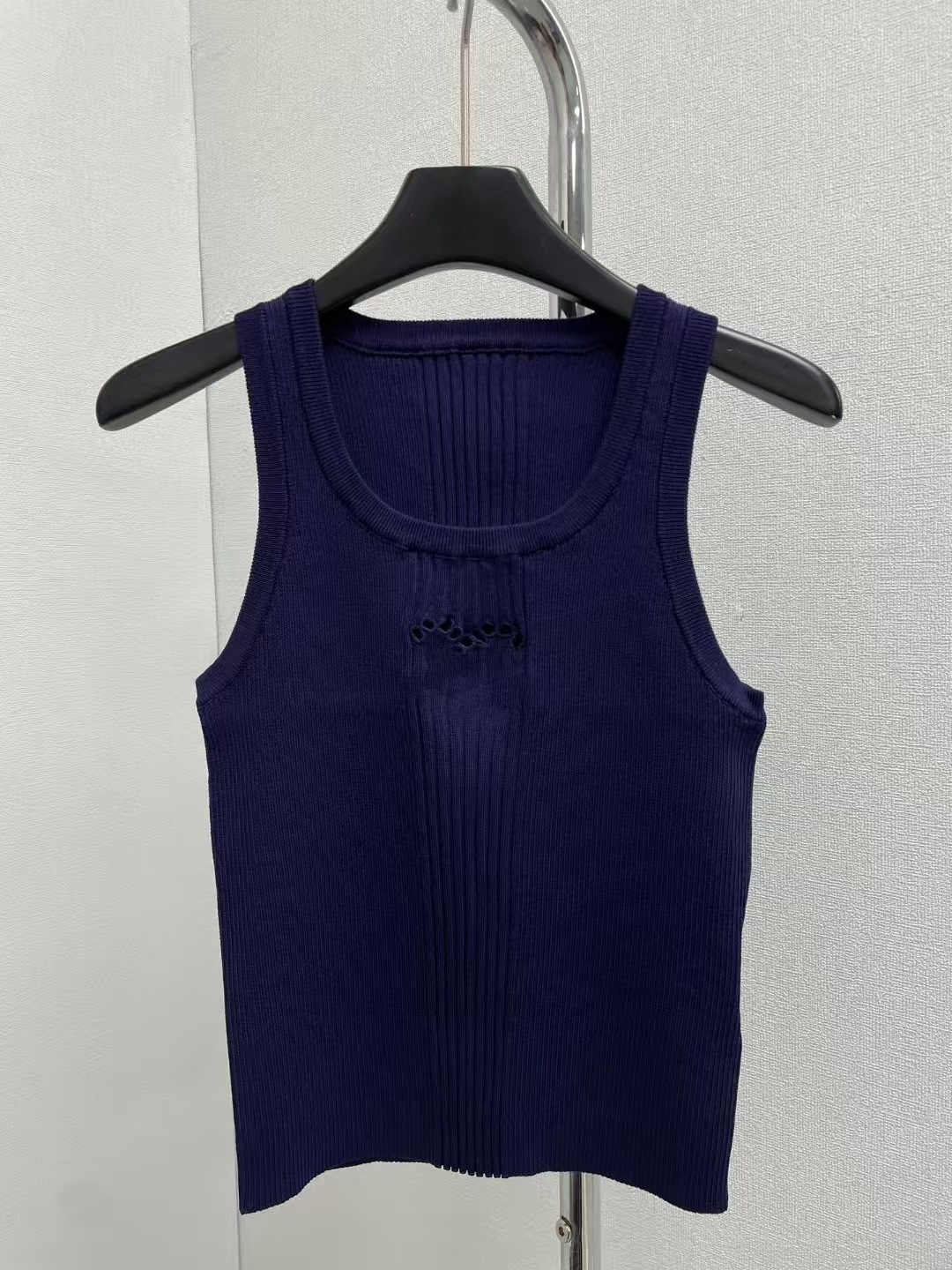 高定小香风双C镂空针织衫短袖25年早春新款修身显瘦百搭短款T恤女详情20