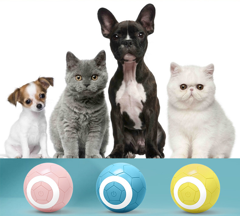 跨境批发宠物滚滚球智能猫咪溜溜球新款耐咬解闷逗猫玩具球详情17