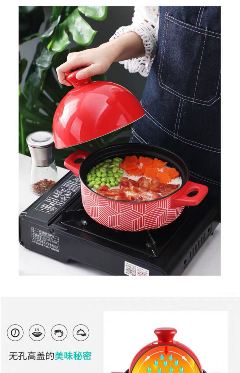 Chaozhou Nuobao Chinese-style clay pot stew pot, ceramic clay pot for making soup and gas stove are suitable pic 8