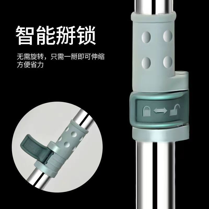 Magic broom floor scraper, silicone broom, aluminum alloy silicone dry and wet dual-purpose, telescopic and extended glass floor scraper pic 5