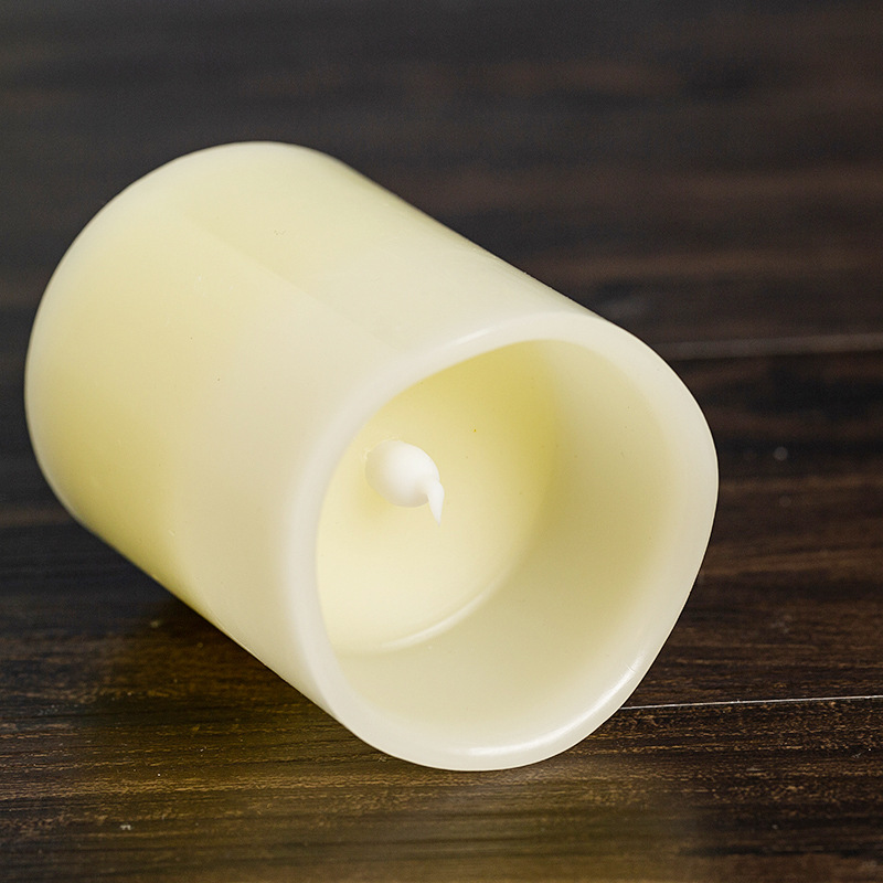 Simulated electronic candle lamp, paraffin yellow light, flickering, swinging LED candle pic 4