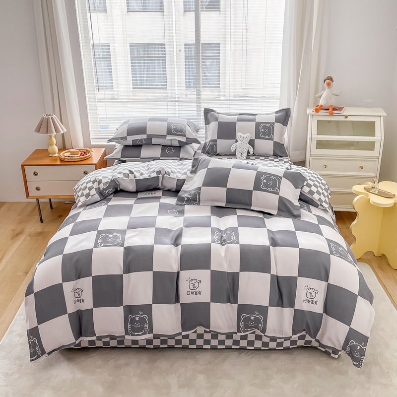 Wholesale of new all-cotton four-piece sets, frosted thickened pure cotton bed sheets, bed covers, three-piece sets, gifts, and bedding on consignment pic 26