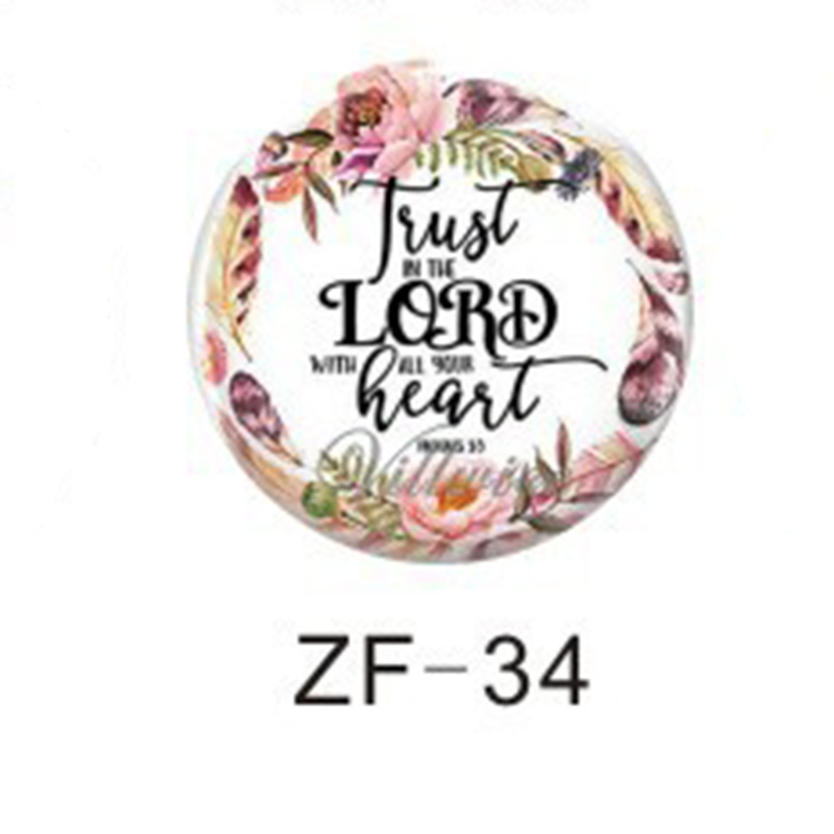 时光宝石水晶玻璃花环励志系列亚马逊diy饰品配件英文图案徽章详情40