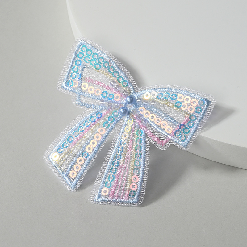 Single-layer butterfly fabric embroidery, colorful chiffon butterfly clothing, headwear accessories, handcrafted accessories, baked cake decoration pic 9