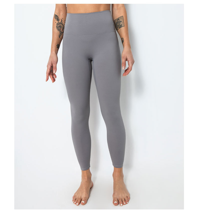 lulu瑜伽裤磨毛高腰提臀女夏外穿紧身运动跑步蜜桃臀裸感健身裤秋详情59