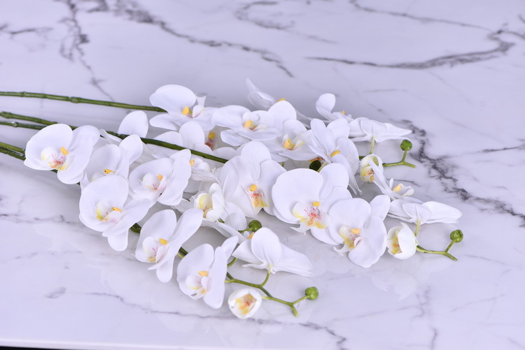 Factory supply of simulated Phalaenopsis, modern, simple and light luxury decoration, artificial flower touch, Phalaenopsis hand-painted soft decoration ornaments pic 17