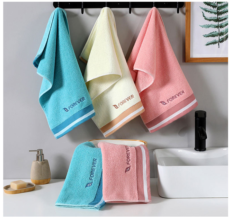Casa uso diario engrosado mil pájaros tartan absorbente toalla de algodón para lavar la cara supermercado hotel regalo de boda caja de regalo toalla pic 12