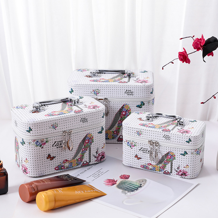 韩国多功能埃菲尔铁塔三件套化妆箱便携化妆包防水旅行收纳包详情15