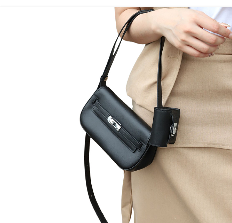 2024新款真皮moove凯莉汤圆包二合一迷你单肩斜垮多功能马鞍女包详情30