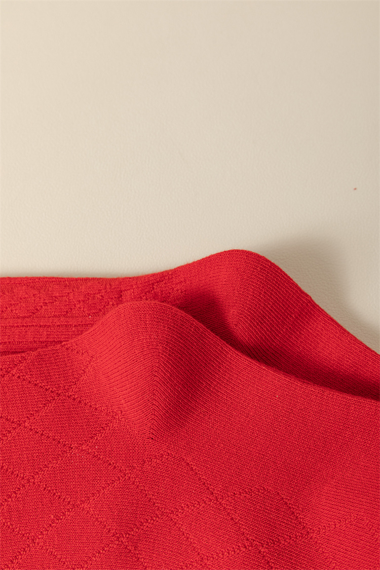 新年大红袜双针麻花中筒袜本命年红色袜子精梳棉喜庆鸿运女袜详情12