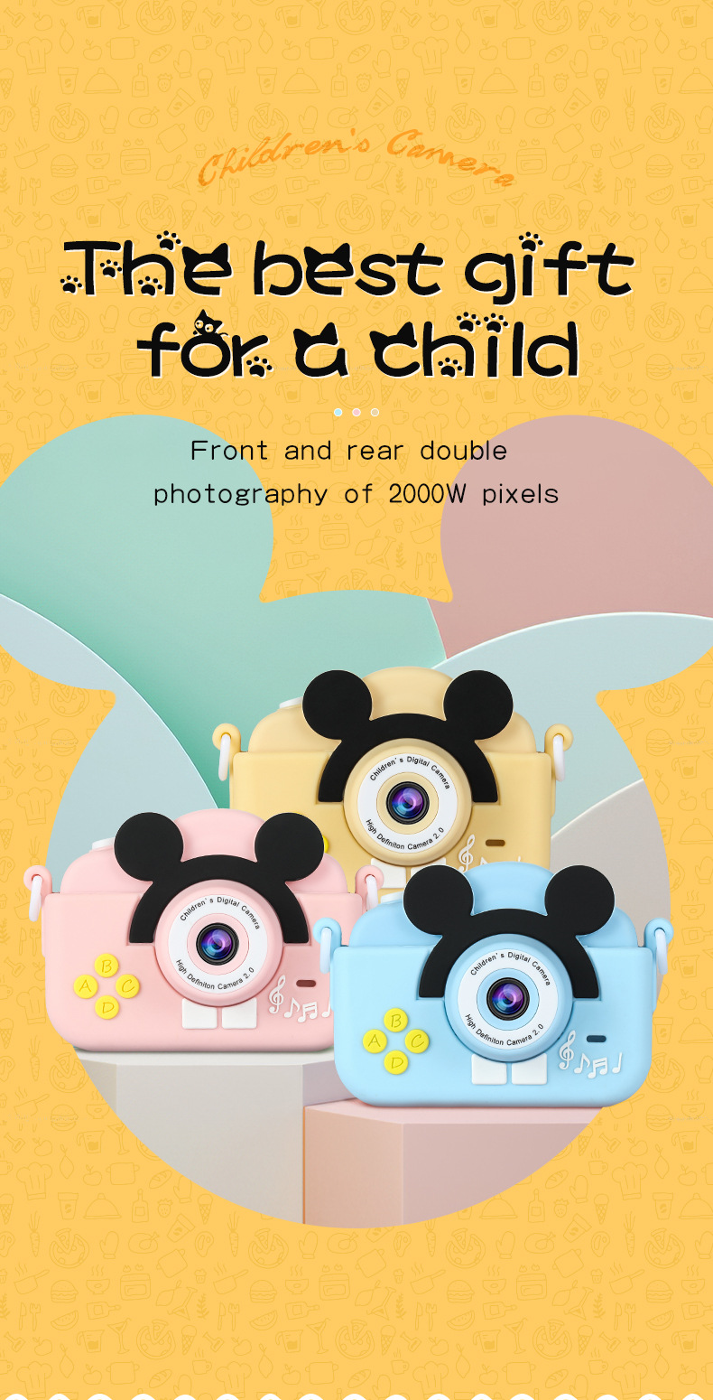 A5 Cross-border Children and Students Digital Mini Camera Fun Toy Educational Birthday and Festival Gift Camera pic 1