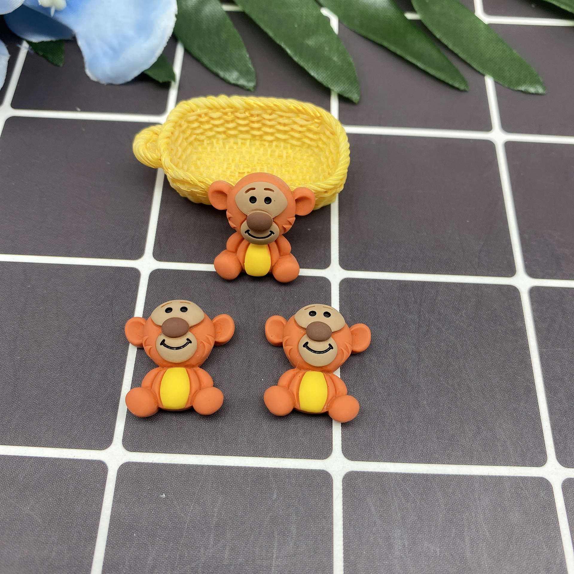 树脂配件饰品帽子贴片史莱姆内放DIY日韩风哑光笑脸厂家直销详情76