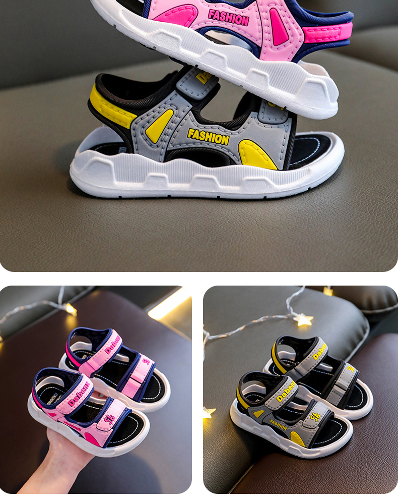 女童凉鞋夏2024新款软底防滑时尚中大童公主儿童小童女孩沙滩童鞋详情13