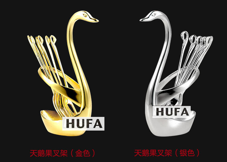 Hotel supplies: Fruit forks, fruit skewers, fruit forks in gold and silver, Cygnus cake forks pic 9