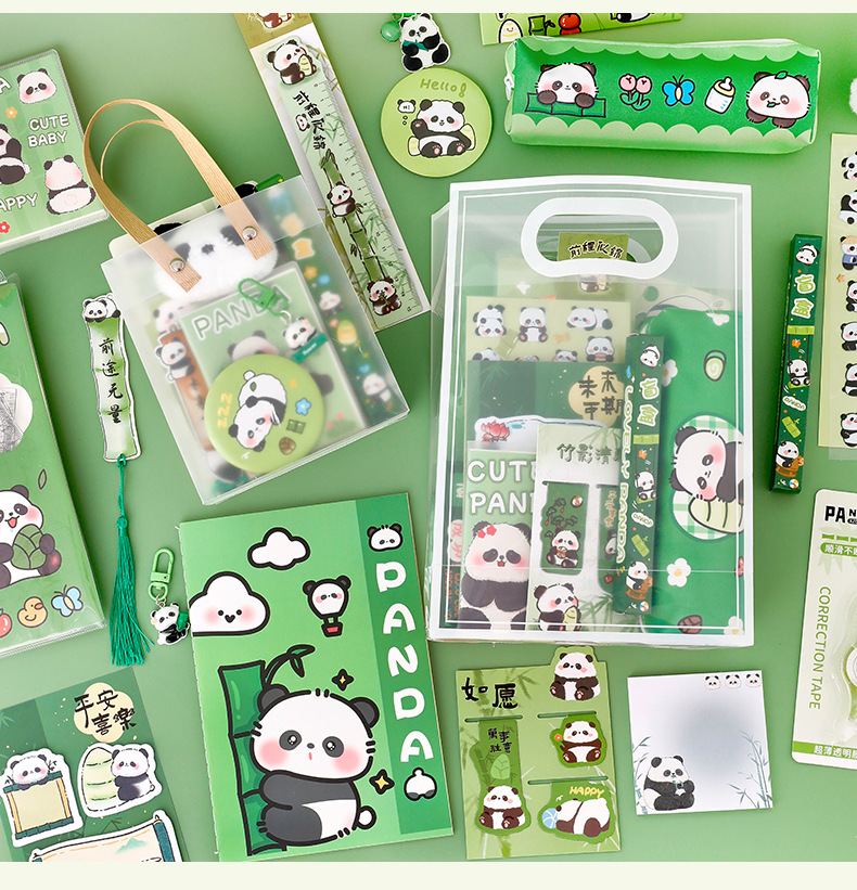 Panda Stationery Set, Student Rewards, Back-to-school Season Prizes, Learning Stationery Souvenirs, Gift Box Set, Presents pic 34