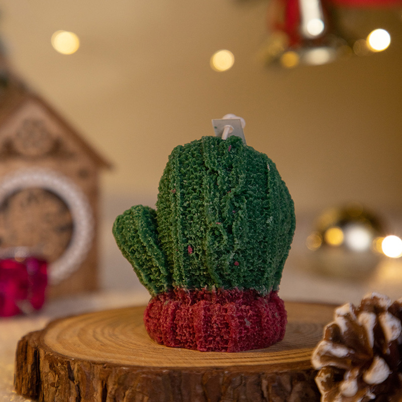 圣诞手套香薰蜡烛伴手礼ins创意家居摆饰套装拍摄道具节日礼品详情12