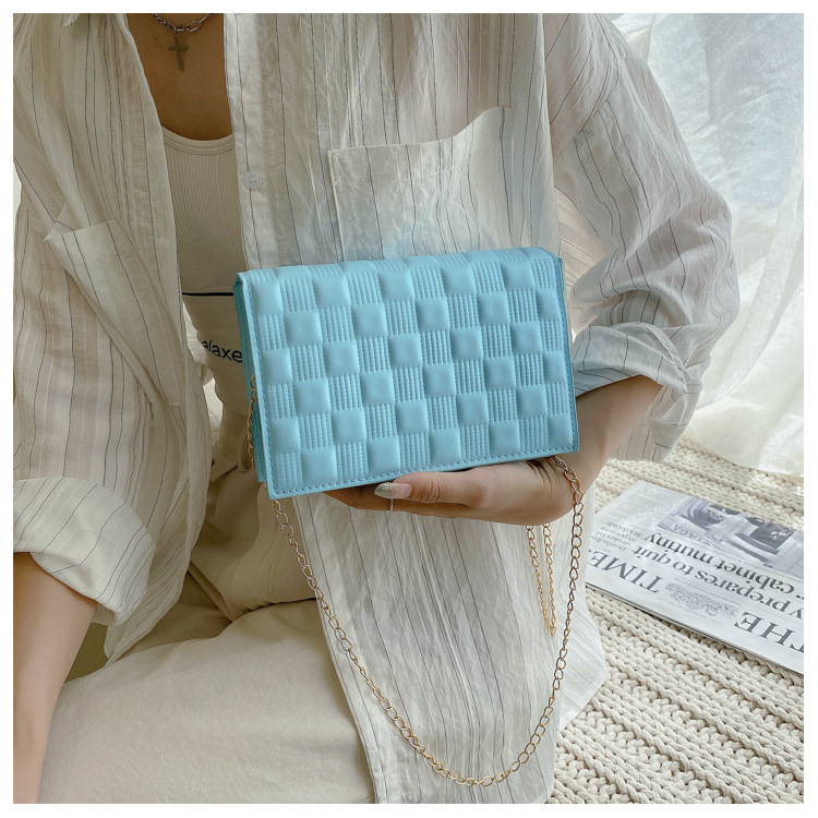 网红手提包包2021新款时尚单肩女包休闲感洋气斜挎简约ins链条包详情30