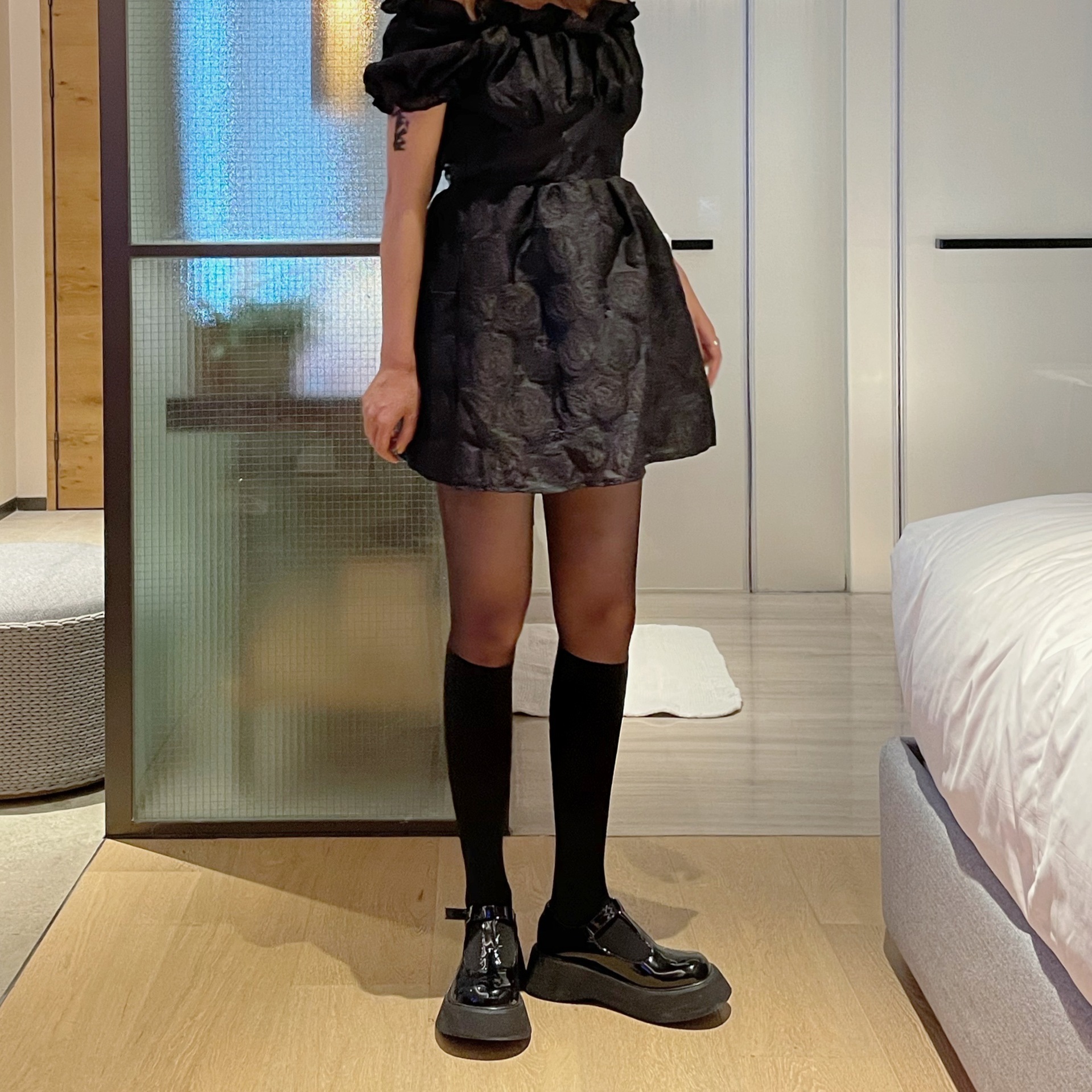 New patchwork stockings, black and white stockings, fake thigh stockings, sweet and cool fake calf stockings, sexy base stockings, pantyhose for women pic 23