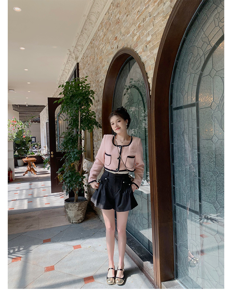 百搭时装真皮女鞋春秋小香风气质单鞋子法式玛丽珍鞋女高跟鞋粗跟详情45