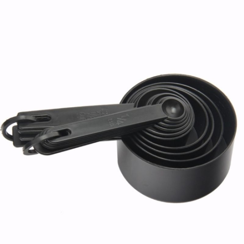 黑色十件套量勺量杯套装 10PC塑料量杯量匙量套装详情3