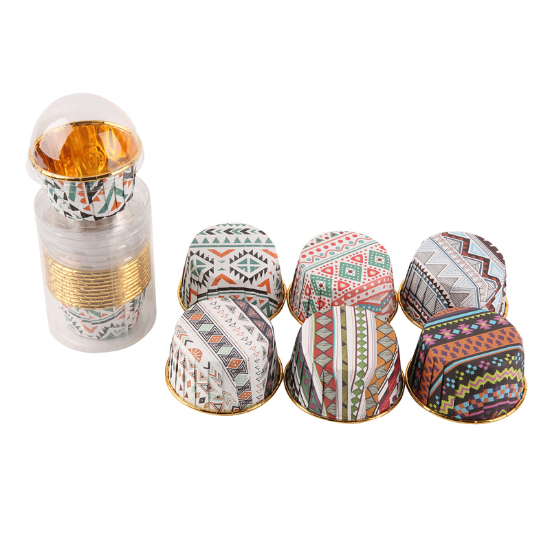 单面金铝箔卷口杯烘焙卷口杯卷边淋膜杯蛋糕纸杯大/中/小号马芬杯详情9