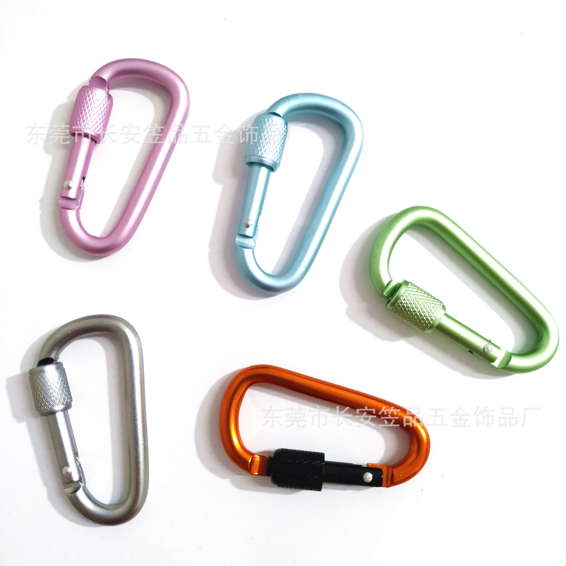 Aluminum alloy mountaineering buckle, multi-functional D-shaped No. 6 nut with lock, outdoor headphones, luggage, water bottle quick-hang mountaineering buckle hook pic 16