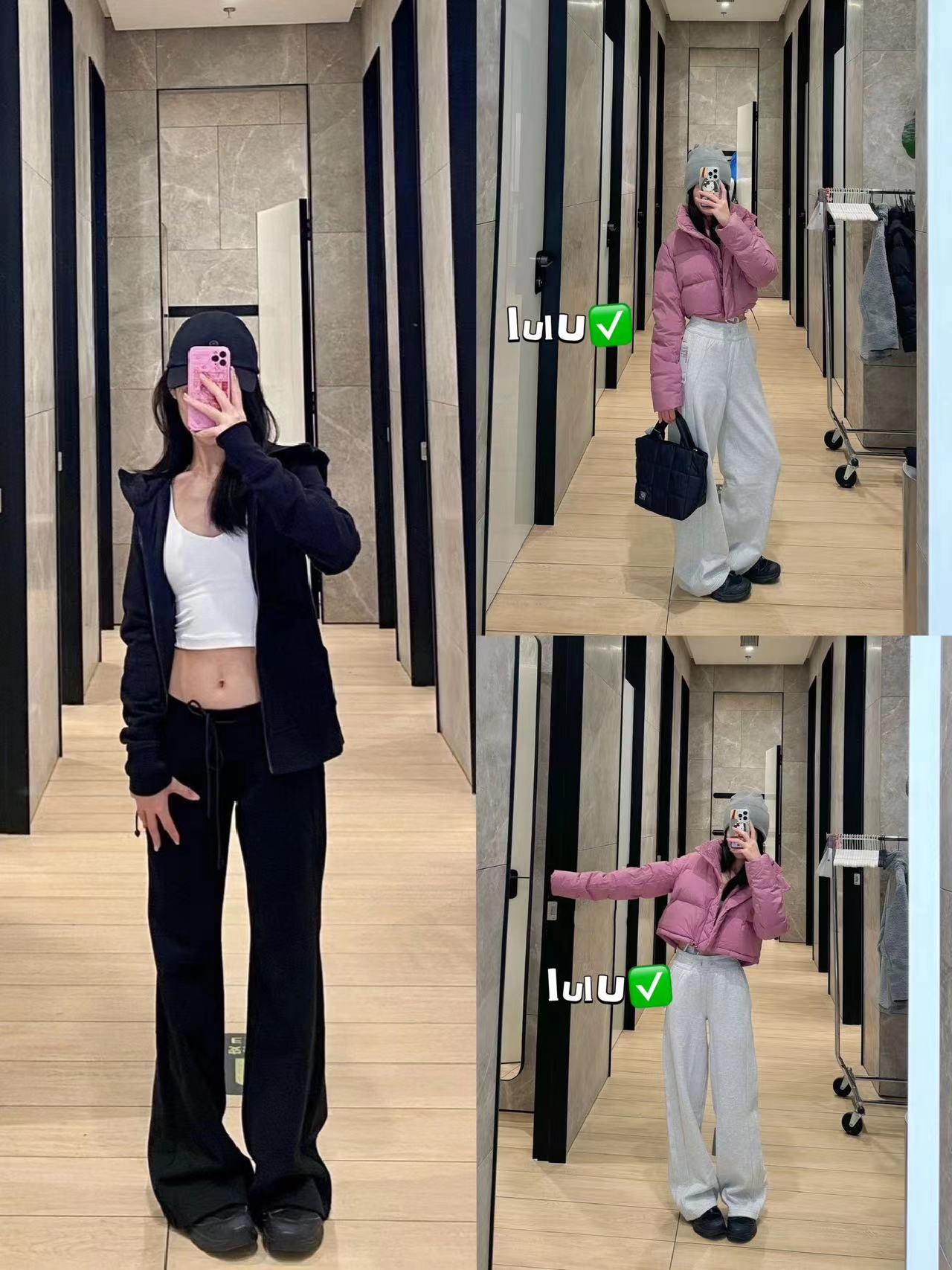 lulu卫裤女2024春秋新款瑜珈裤微喇直筒百搭高腰显瘦运动休闲裤子详情7