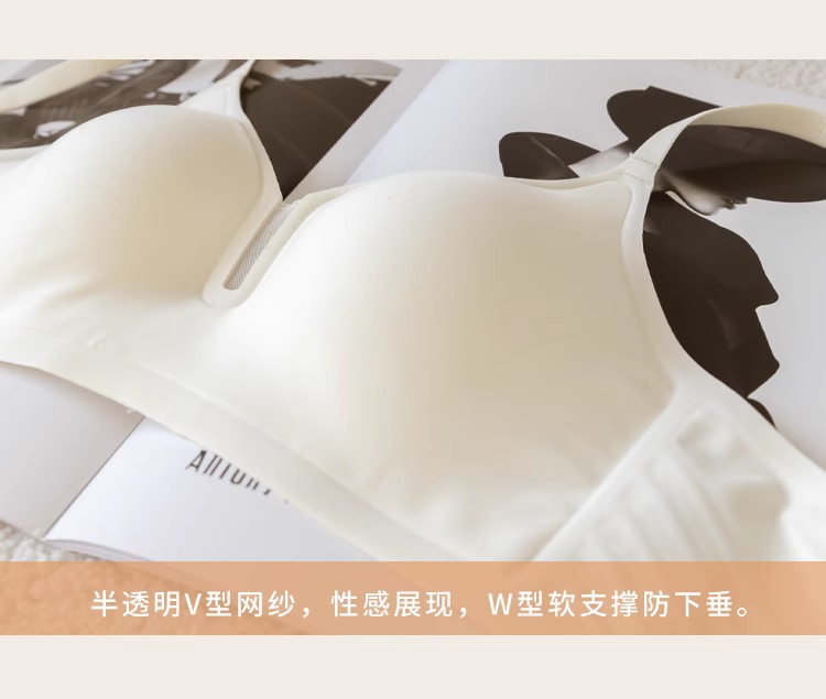 夏季薄款无痕内衣女软支撑小胸不空杯收副乳防下垂无钢圈聚拢文胸详情28