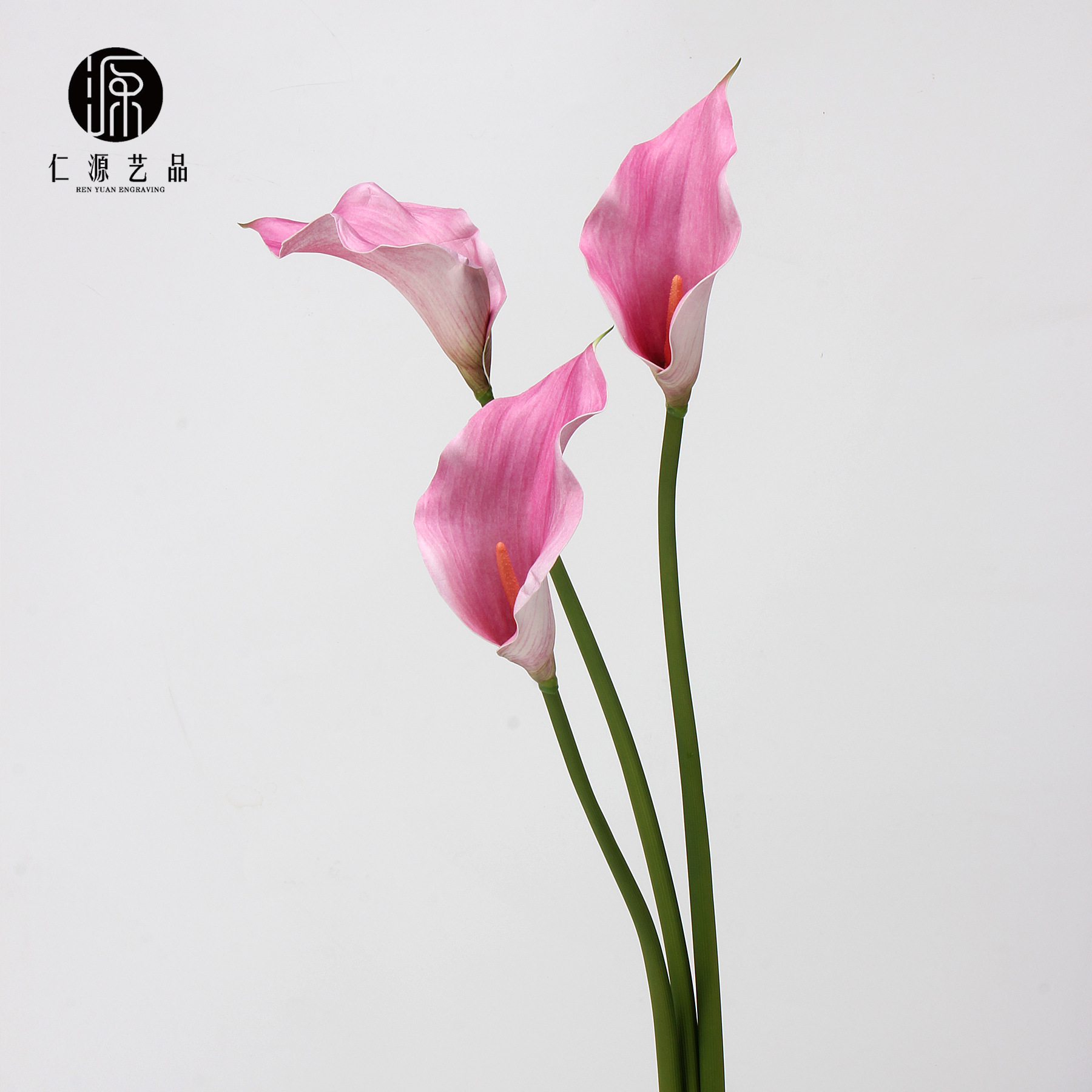 工厂直销 EVA马蹄莲仿真花海芋手感假花单枝婚庆家居插花配材道具详情41