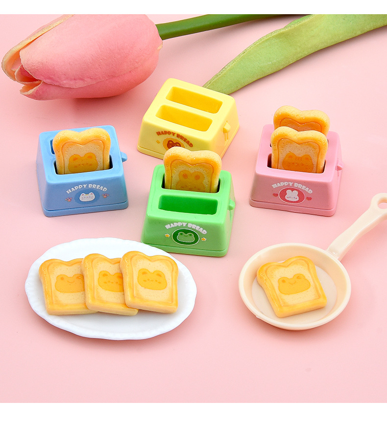New cute food toys, bread toaster resin accessories, diy ornaments, cream glue phone case, fridge magnet accessories pic 10