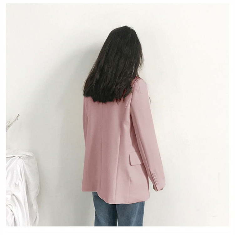 小西装外套女新款2022韩版春秋休闲宽松网红秋季西服上衣英伦风潮详情24