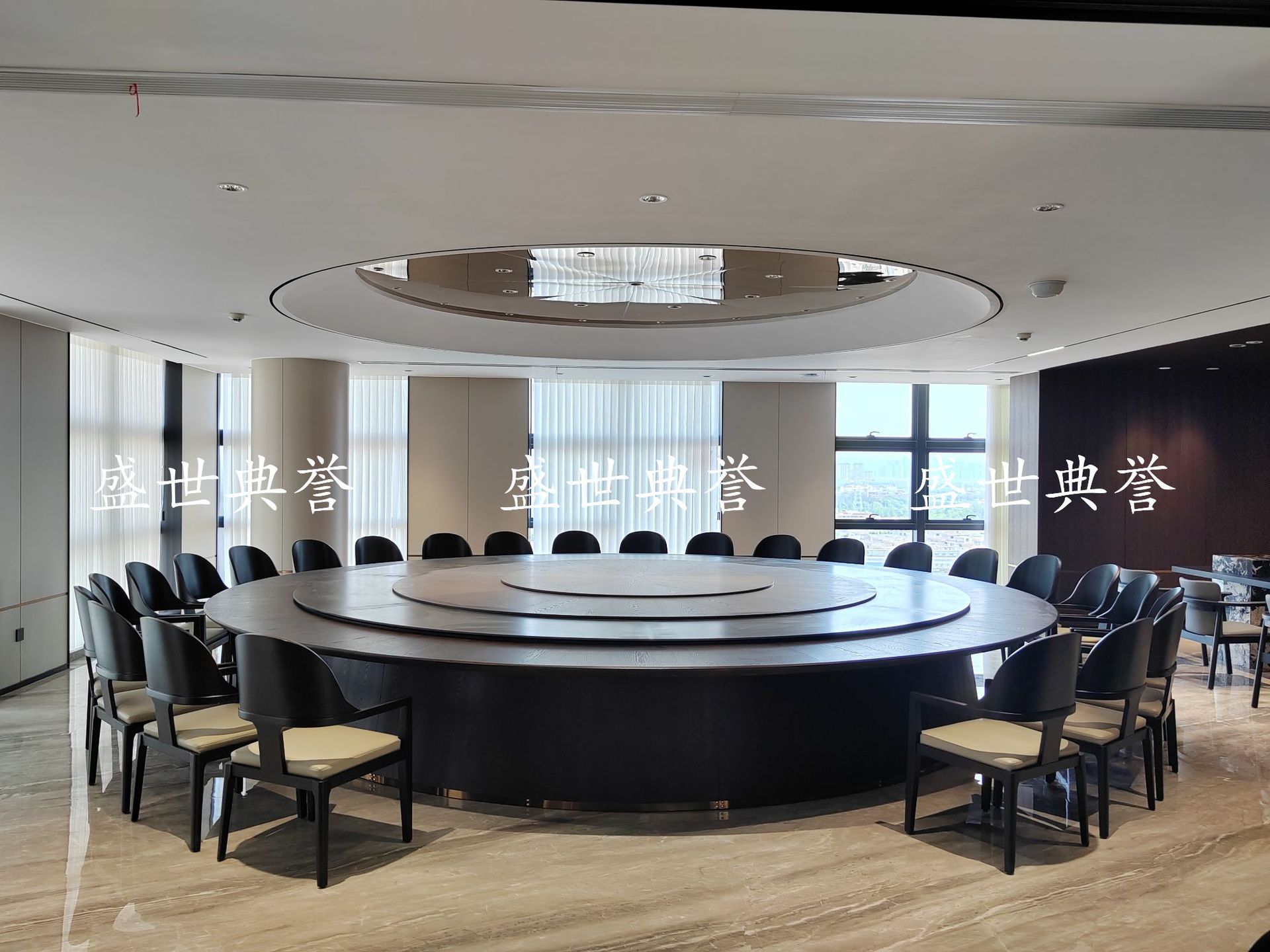 Xiamen International Hotel Solid wood dining tables and Chairs, internal club business reception solid wood chairs, designer light luxury chairs pic 14