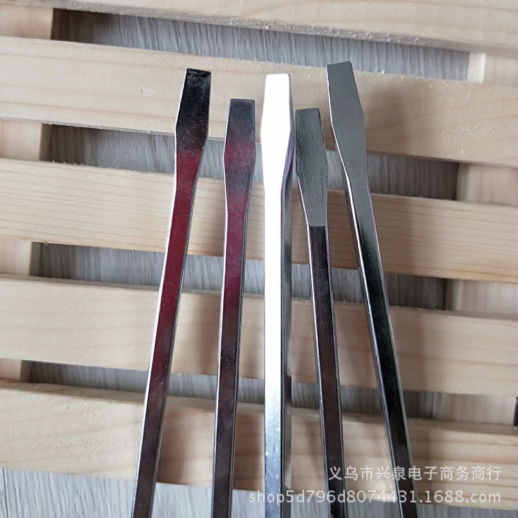 Through-hole screwdrivers, green-handled transparent screwdrivers, flat-head screwdrivers, one-yuan and two-yuan hardware tools wholesale pic 4