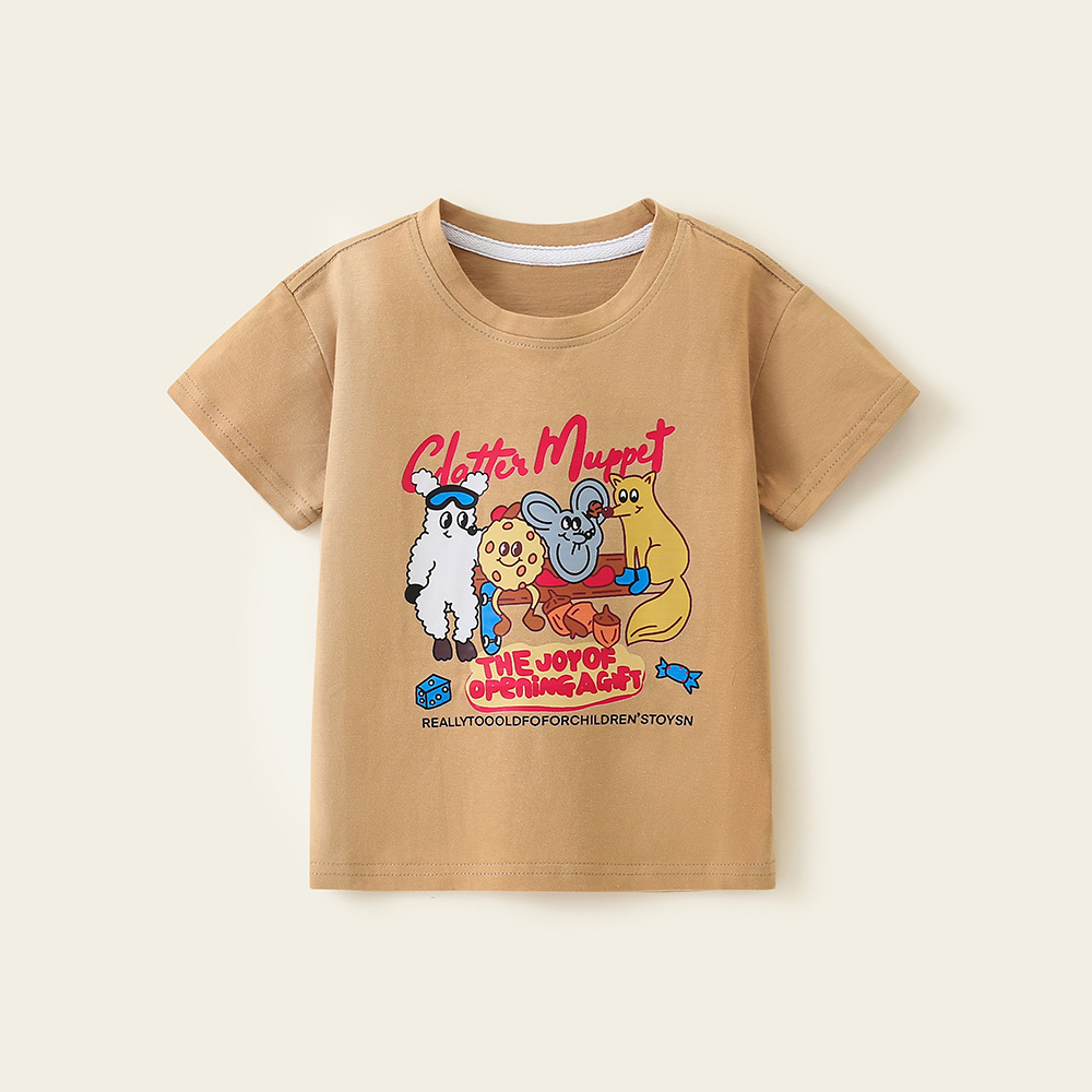 夏装2024新款儿童短袖T恤男女童夏季童装中小童韩版纯棉半袖t时髦详情18