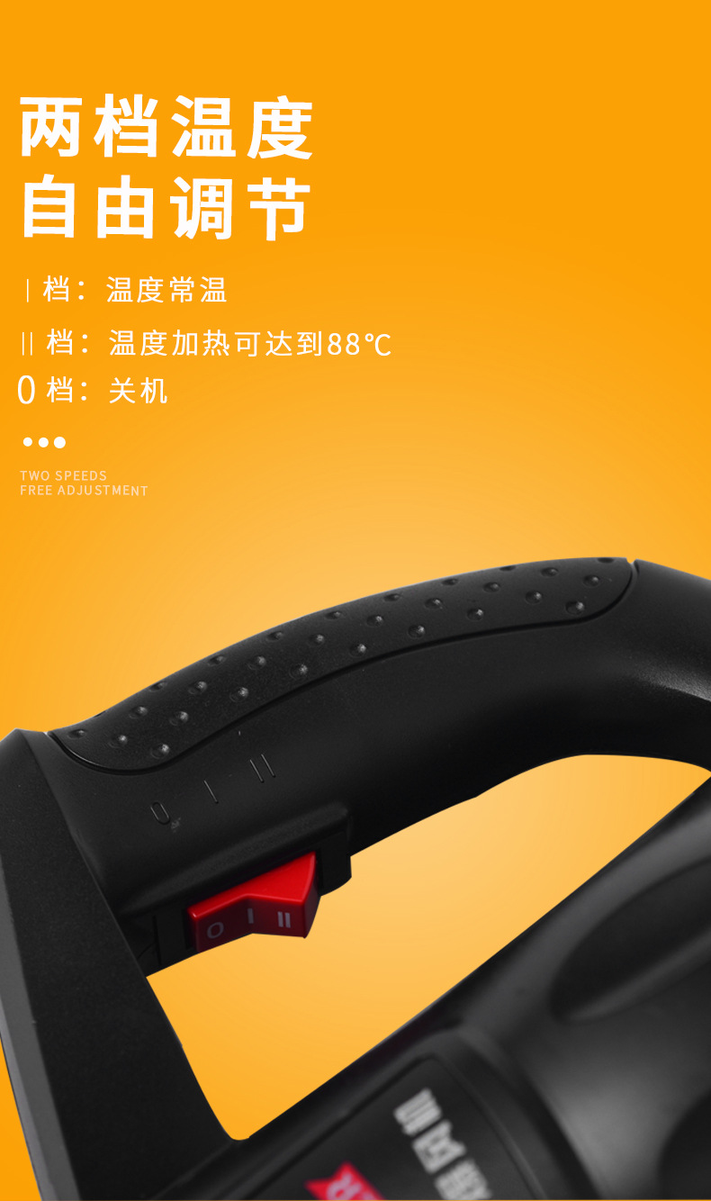 Electric high-power industrial hot air gun, small car snow blower, leaf blower, warm air blower, heating storm machine pic 5