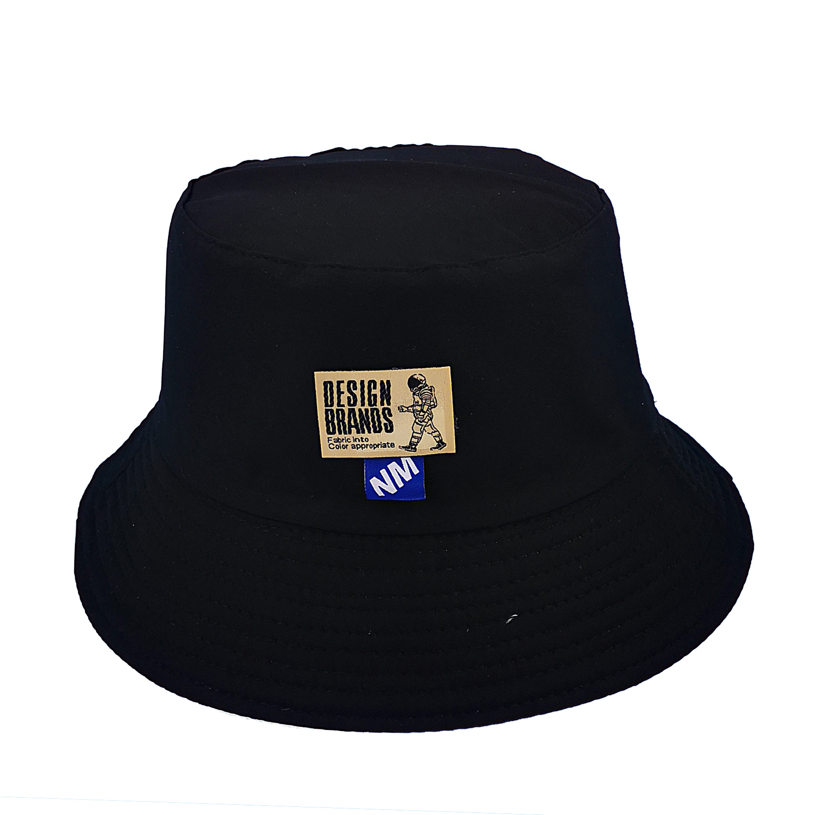 帽子女潮新款复古航天员贴标渔夫帽韩版遮阳帽潮男街头嘻哈盆帽详情1