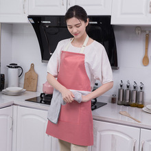 厨房擦手家用条纹围裙广告围裙定做加厚防水防油围裙定制logo批发详情9