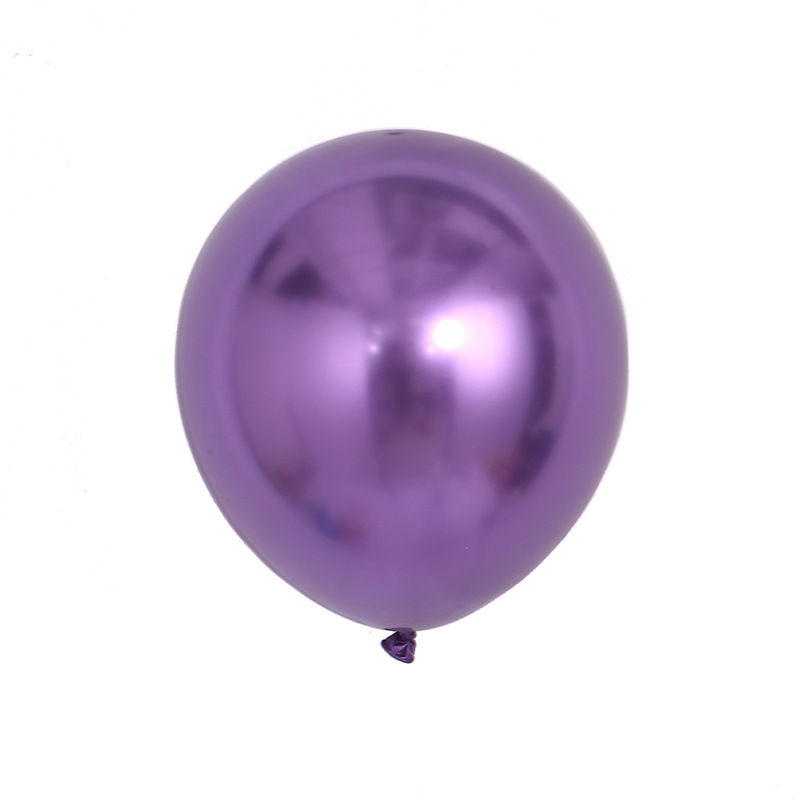 新款纯色简约乳胶气球婚礼生日气球公司庆典派对布置镭射硅胶气球详情1