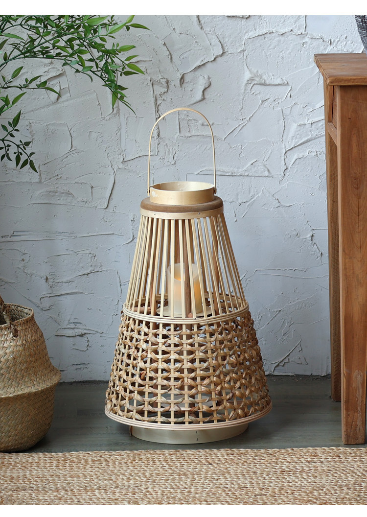 Large quantity discounts are available. Wooden wind lanterns, new Chinese-style candles, candlesticks, high-end lanterns, wabi-sabi style model room pic 22