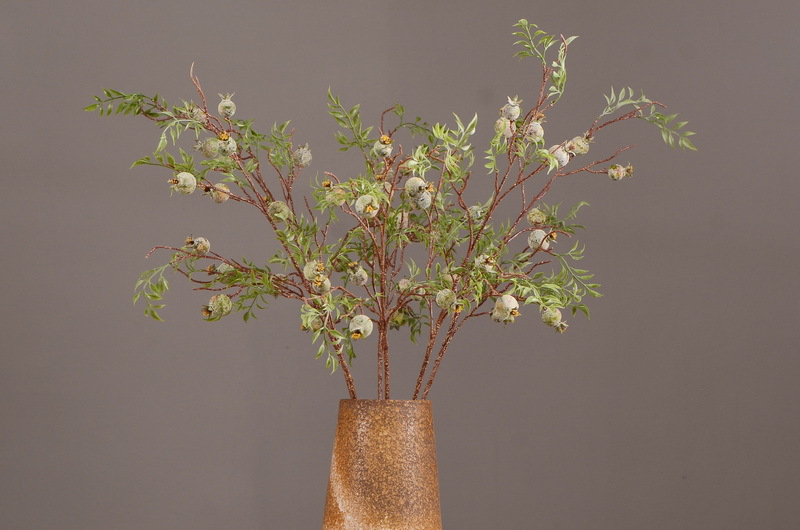Wholesale of artificial pomegranate and wabi-sabi style Chinese hotel, home and restaurant decoration artificial flowers and artificial berries from the manufacturer pic 9