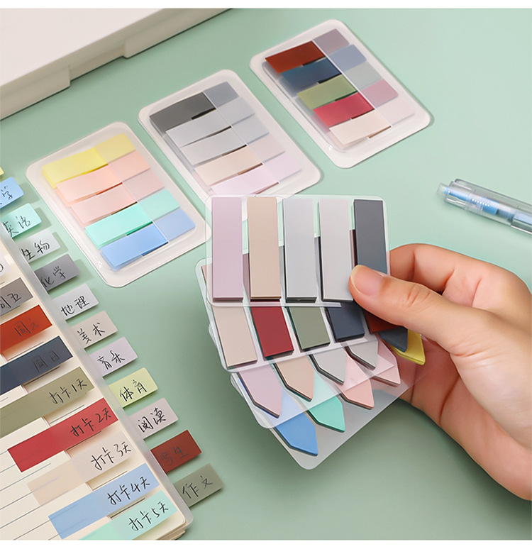 Index sticker, sticky note, label sticker, sticky note paper, bookmark sticker, marker, small strip, writable pagination indication sticker pic 13