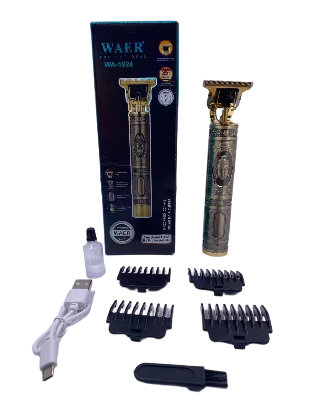 A hot-selling hair clipper for cutting oily and bald hair, a professional engraved clipper and electric hair shaver pic 2