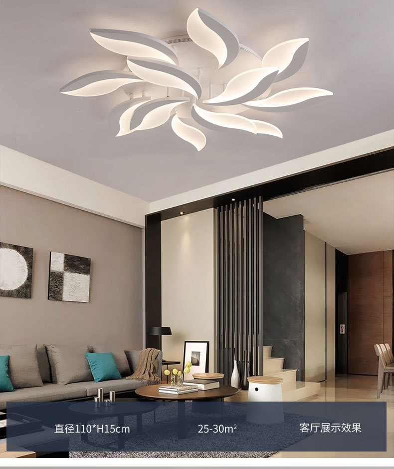 Postmodern minimalist LED ceiling lamps, personalized and creative living room lighting fixtures, grand master bedroom, study lamps, dining room lighting fixtures pic 7