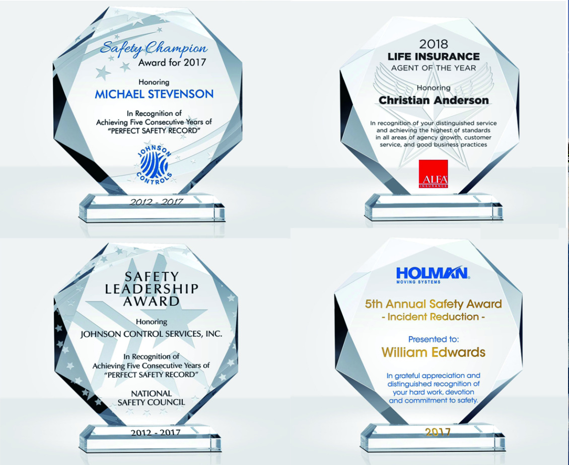 学生水晶木质奖杯八角奖杯制作授权牌优秀员工奖牌退休纪念品摆件详情6